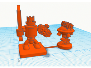 robô 2 miniatura 3d print model - Mito3D