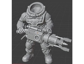 Uzay kot pantolon madenci rezonans sallanma amplifikatör 40k şecere kült gsc Warhammer warhammer40k 3d print model - Mito3D