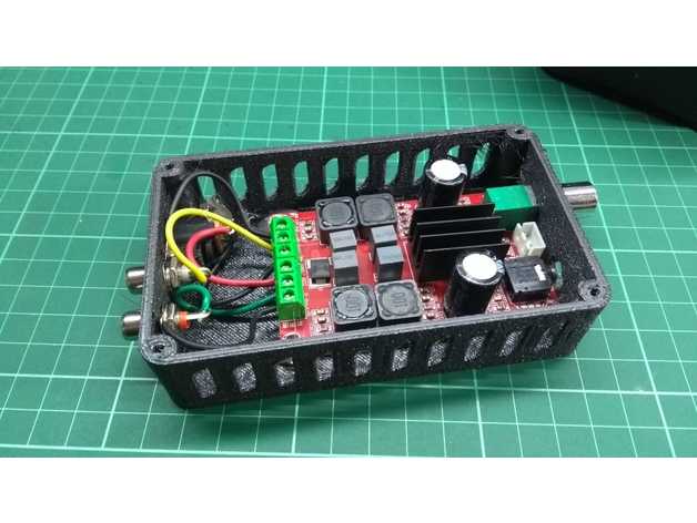 ses amplifikatör kabine Kutu kendin yap 3D print model - Mito3D
