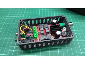 audio amplifier cabinet box diy 3d print model - Mito3D
