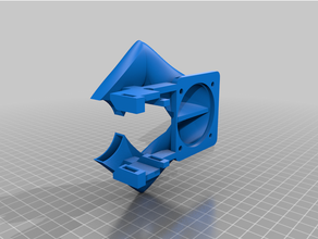 hero gen5 - 5020 axial fan dual duct remix ender 3 v2 3d print model - Mito3D