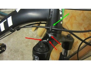bicicleta jagwire soporte tenedor protector proteger skratch 3d print model - Mito3D