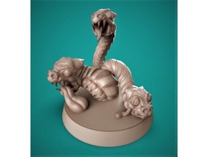 üçlü tehdit koleksiyon yaratık Ejderha Etkinlik minyatür minis canavar yılan masa masaüstü oyun vahşi 3d print model - Mito3D