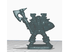 monopose chaos warrior heroquest wq 3d print model - Mito3D