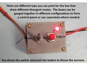 switch box turnout control tops 3d print model - Mito3D