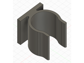 1 pouce agrafe conçu montage carrés clips 3d print model - Mito3D