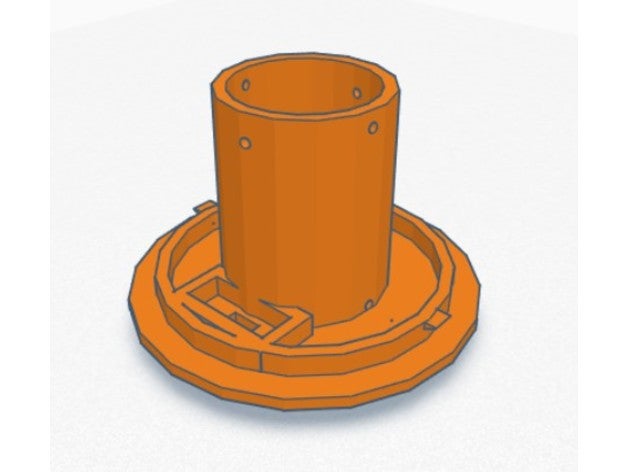 lua luminária moeda célula bateria suporte base 3D print model - Mito3D