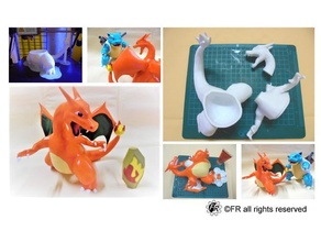 Pokémon Charizard mega Pokemongo pokemons figuras brinquedo 3d print model - Mito3D