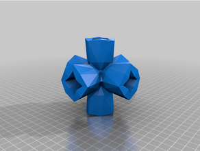 convexoctahedral7v 1p0 p5 p25 p125 2 3 8 9 15 29 30 35 36 convesso geodetica ottaedrico 3d print model - Mito3D