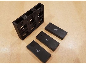 ryze tello - 3pcs battery case holder dji drone acessories 3d print model - Mito3D
