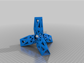 convextetrahedral6v 1p0 p5 p25 p125 1 2 7 21 22 23 konvex geodätisch tetraedrisch 3d print model - Mito3D