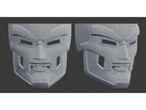 dr destino visiera maschera i fumetti cosplay puntello costume meraviglia 3d print model - Mito3D
