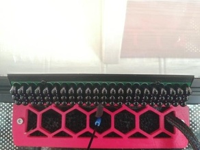 infrared illuminator 66pcs f5 black ir led 940nm board - holder cctv camera light mount panel 3d print model - Mito3D