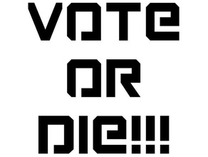 votazione morire stencil 2020 biden democrazia elezione propaganda briscola Uniti d'America 3d print model - Mito3D
