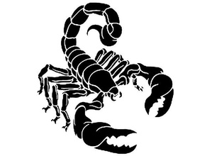 Scorpion pochoir 7 arachnide 3d print model - Mito3D