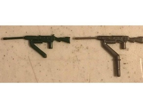 Gijoe Slugger Maschine Gewehr Unterstützung peg 1980s 1984 Artillerie gi Joe Jahrgang Spielzeug 3d print model - Mito3D