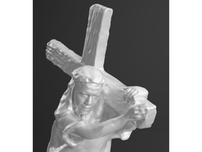 obama carregando Cruz Jesus 3d print model - Mito3D