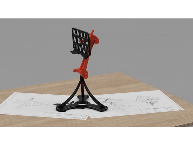 phone holder mobile stand 3D print model - Mito3D