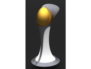 estátua dourado ovo troféu 3d print model - Mito3D