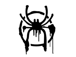 miles morales araignée homme logo pochoir spiderverse merveille 3d print model - Mito3D