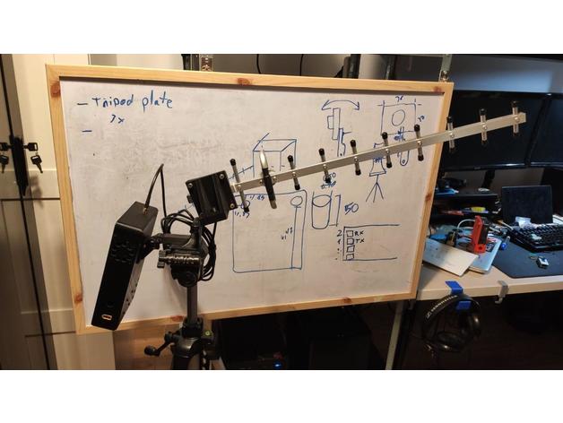 yagi support long range matek 1g3 mini talon 3D print model - Mito3D