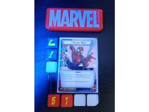 marvel champions - hero villain scheme tray 3d print model - Mito3D
