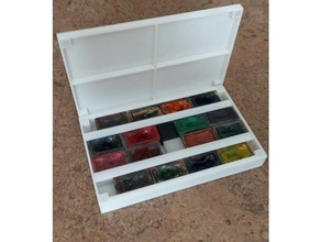 watercolor paint case art painting box 3d print model - Mito3D