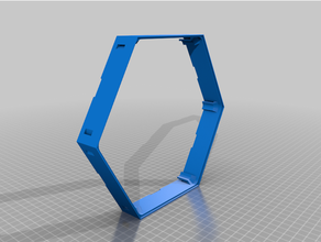 Hexaleaf yırtık tabak vücut 3d print model - Mito3D
