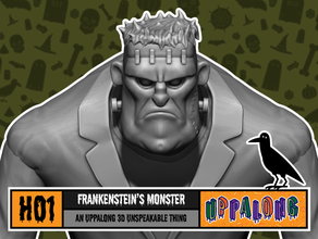 frankenstein's monster creature frankenstein frankensteins halloween decoration holiday statue 3d print model - Mito3D