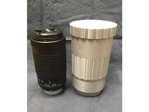 nikon protecteur lentille Cas gaine 70 300mm caméra 3d print model - Mito3D