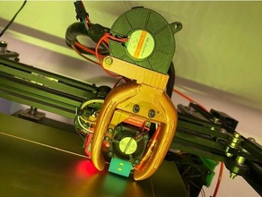 bigtreetech dual filament extruder adapter ender ender4 3 3d print model - Mito3D