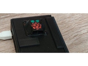 gpio & camera hole cover raspberry pi 3 ender case pro v2 3d print model - Mito3D