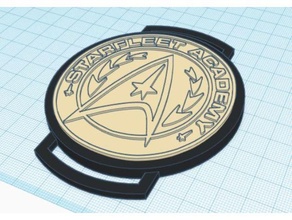 Starfleet académie sangle logo étoile randonnée Star Trek 3d print model - Mito3D