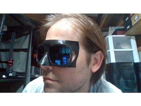 modelo óculos legal Projeto oculos escuros têmpora 3d print model - Mito3D