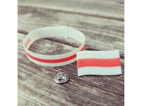 belarus bracelet flag symbol 3d print model - Mito3D