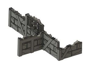Mordheim ruína bri 2 40k freebooters destino Frostgrave reis guerra martelo busca 3d print model - Mito3D