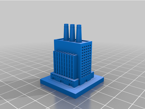 greeblecity tall factory 3d print model - Mito3D