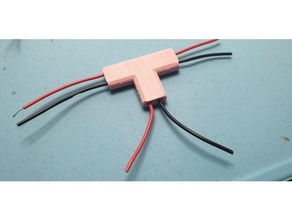 2 pin terminal cable crimp univeral connector - solder version 3d print model - Mito3D