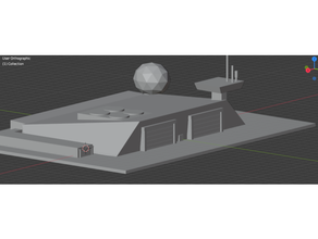 terrain - underground bunker 6mm battletech building miniature miniwargaming wargaming 3d print model - Mito3D