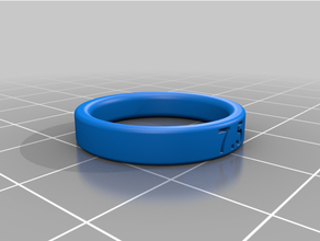 ring size 6 10 05 increments 3d print model - Mito3D