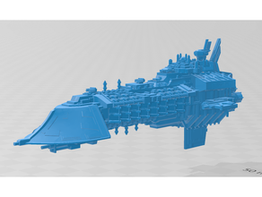 Kharnath classe grandiose croiseur Battlefleet gothique bfg bfh 3d print model - Mito3D