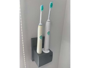 philips sonicare electric toothbrush holder cable tidy tooth brush stand shelf 3d print model - Mito3D