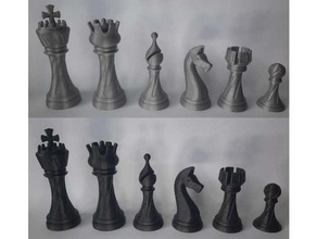 ajedrez piezas 3d print model - Mito3D