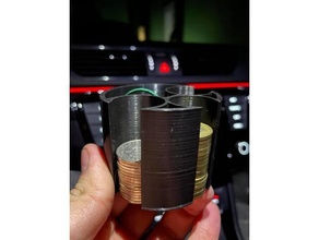 car coin holder pln coins cupholder drobne polish polishcoin skoda superb zoty 3d print model - Mito3D