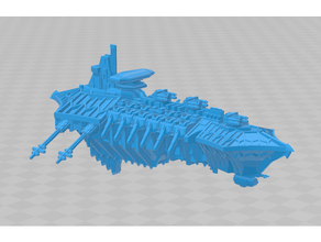 gece cadı Hades sınıf ağır kruvazör savaş filosu gotik bfg bfh 3d print model - Mito3D