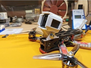 gopro montieren fpv einstellbar Winkel Apex Kamera Session hero8 Drohne impulserc 3d print model - Mito3D