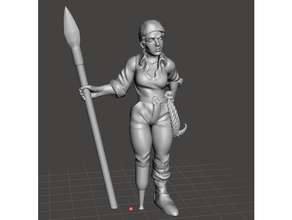 Riaris krine weiblich Pirat Offizier Pfadfinder Wermut 3d print model - Mito3D
