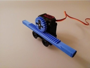 9g servo linear atuador bola rolamento movimento deslizar micro 3d print model - Mito3D