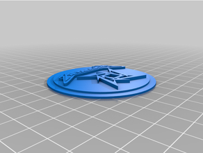 güçlü kuvvetli yiğit modüler logo eklemek star 3d print model - Mito3D