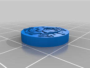 covid 19 pin moneta 3d print model - Mito3D